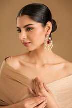 Ruby Radiance Chaandbali Earrings