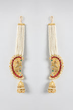 Gold-Plated Full-Ear Jhumka Earrings