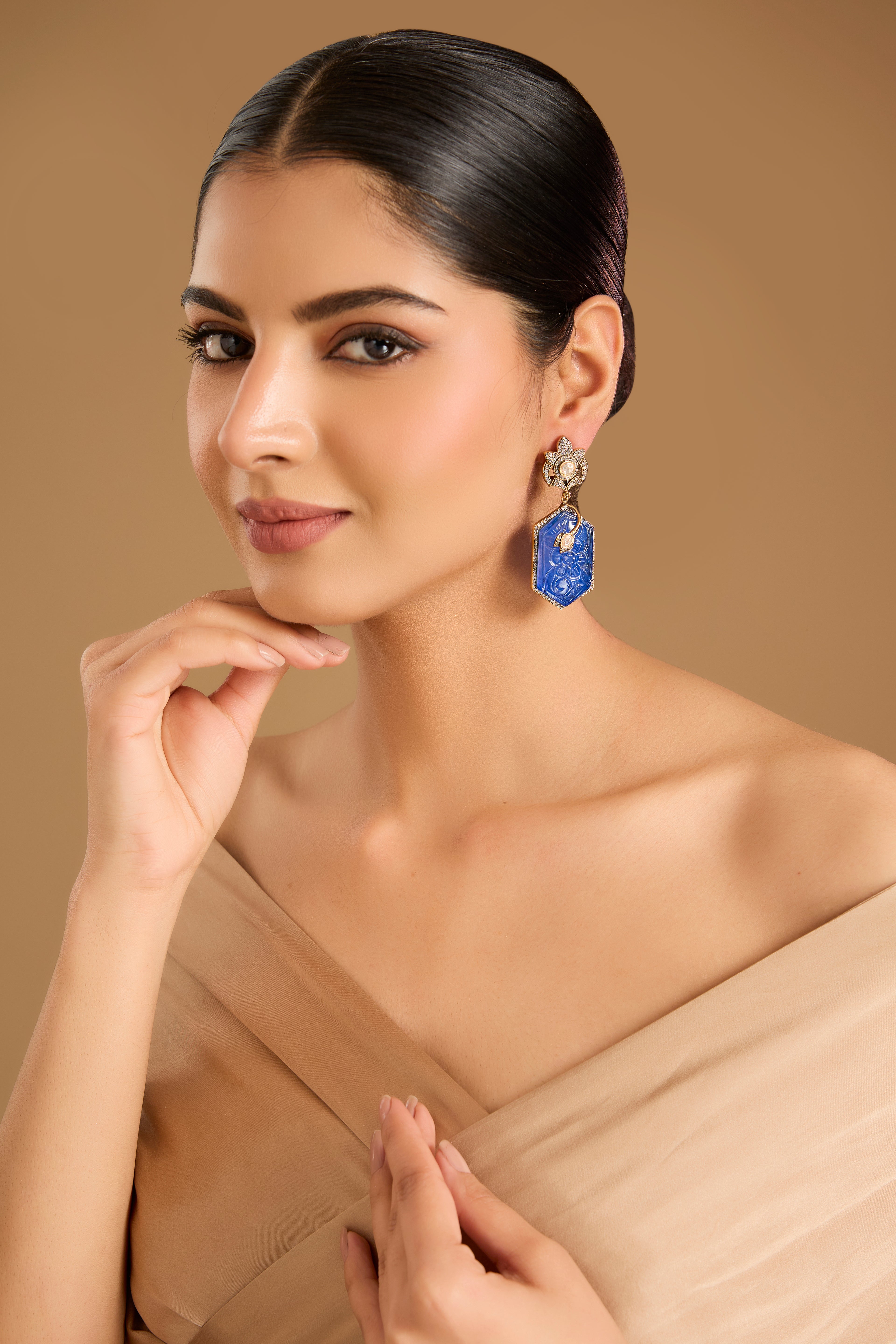 Azure Heirloom Danglers