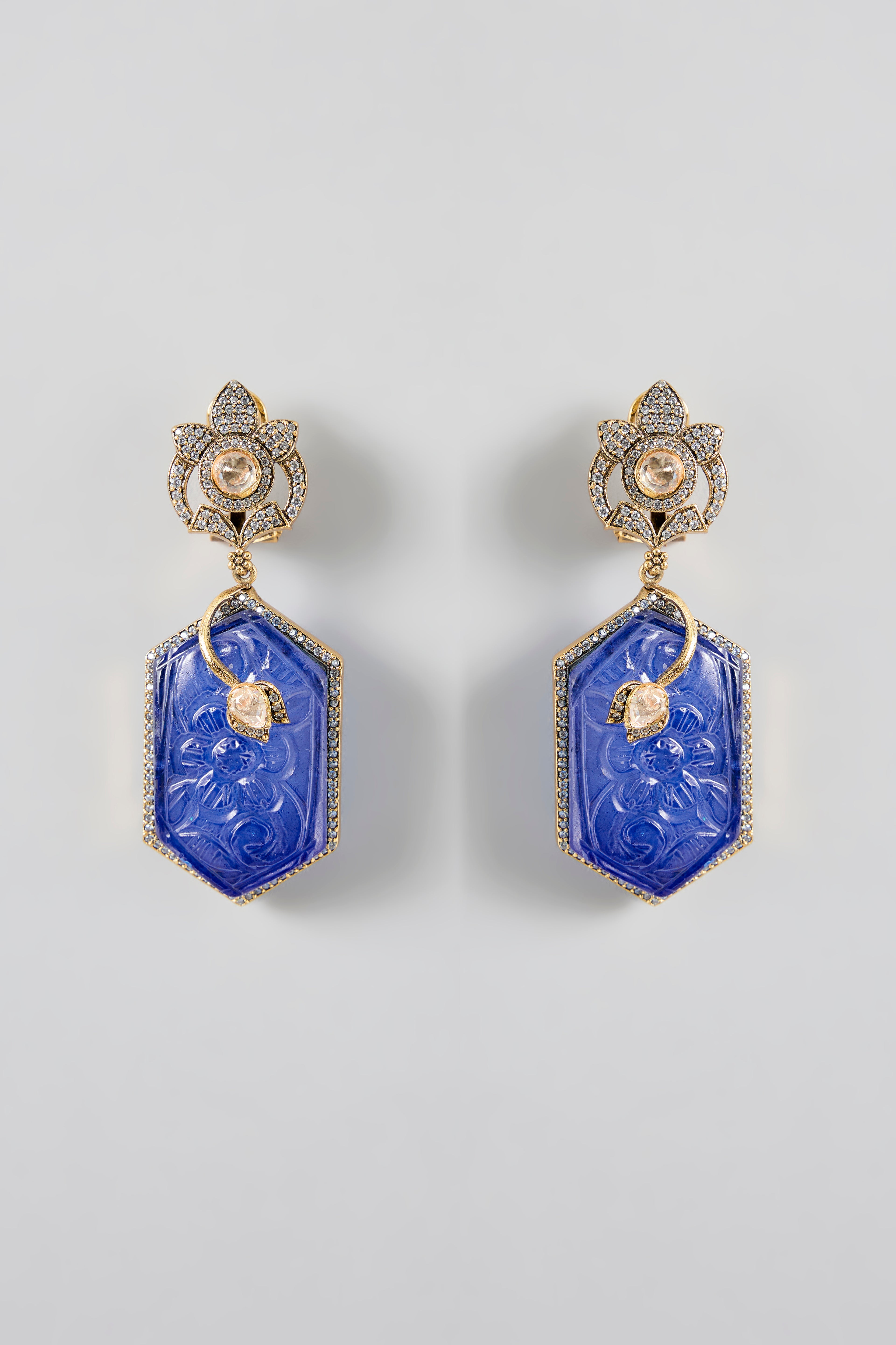 Azure Heirloom Danglers
