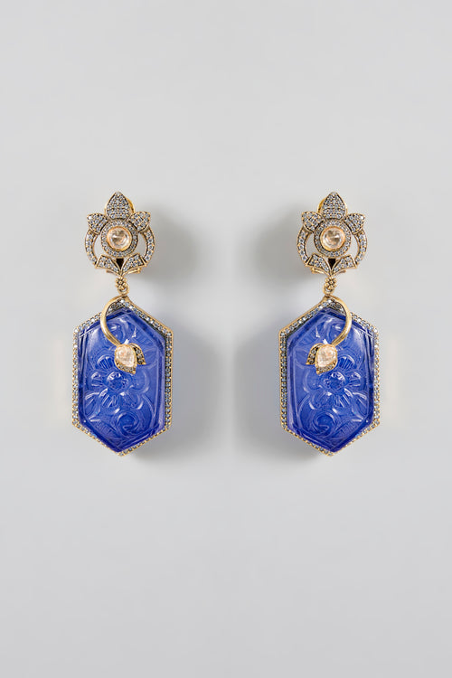 Azure Heirloom Danglers