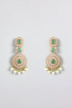 Polki Kundan Emerald Bridal Set