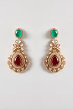 Navratna Moissanite Necklace Set