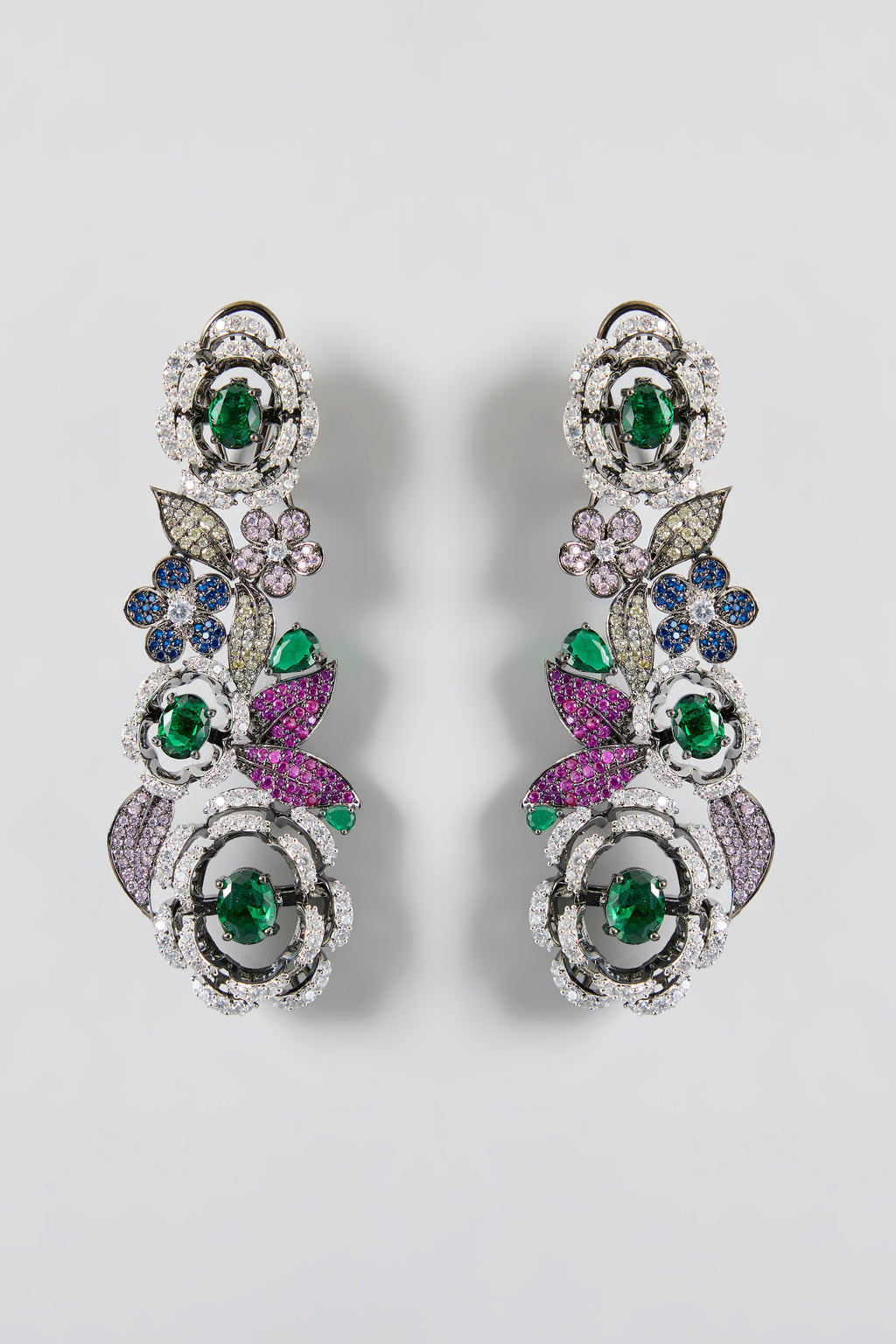 Floral Multicolour Statement Necklace Set