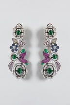 Floral Multicolour Statement Necklace Set