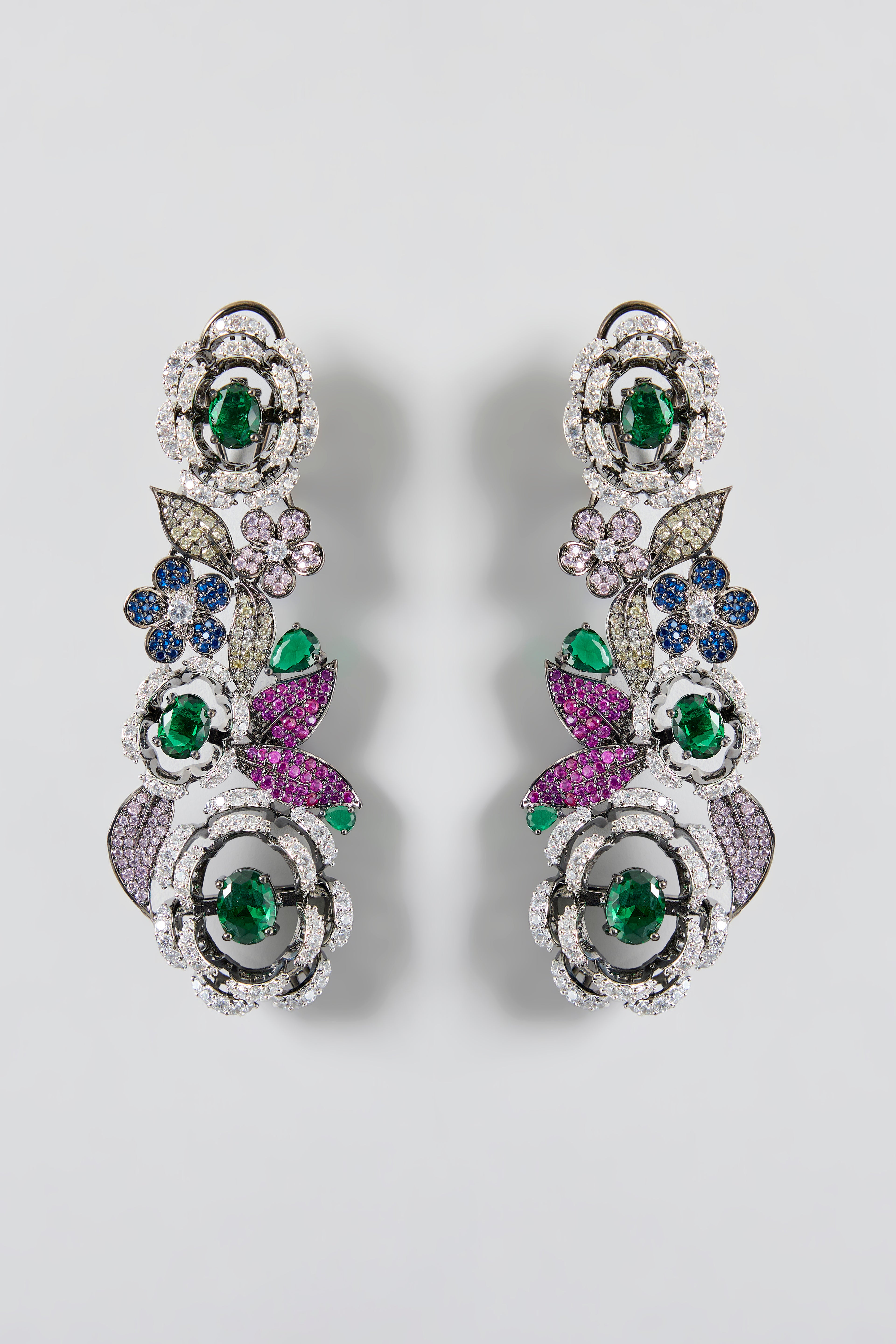 Floral Multicolour Statement Necklace Set