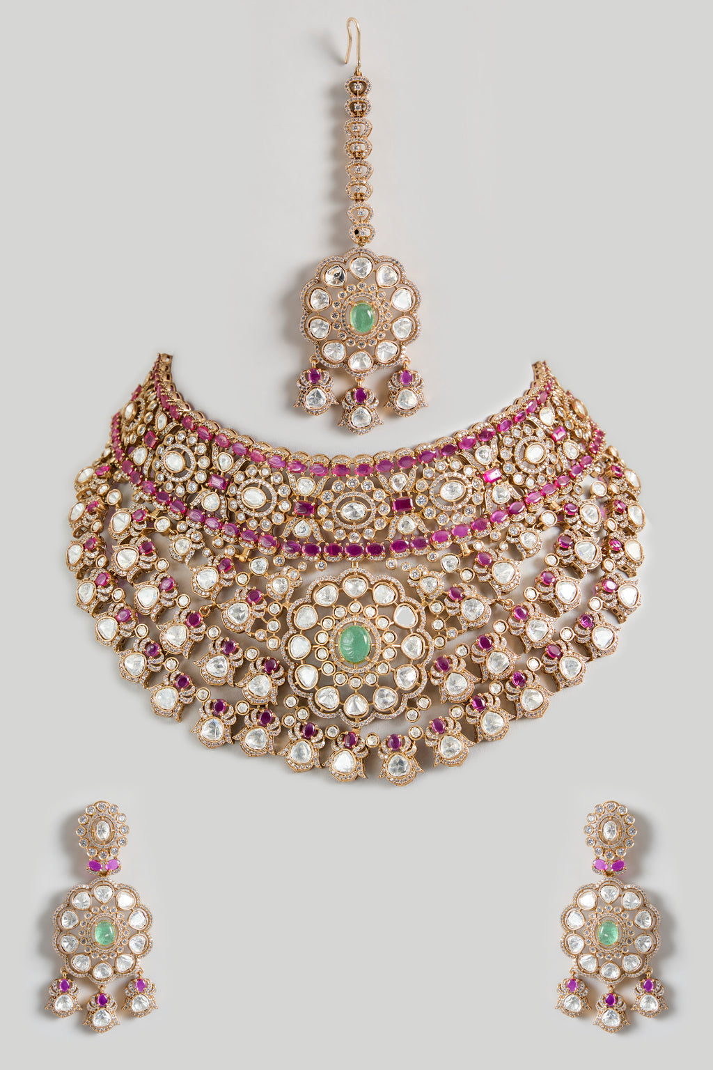 Royal Moissanite Bridal Choker Set