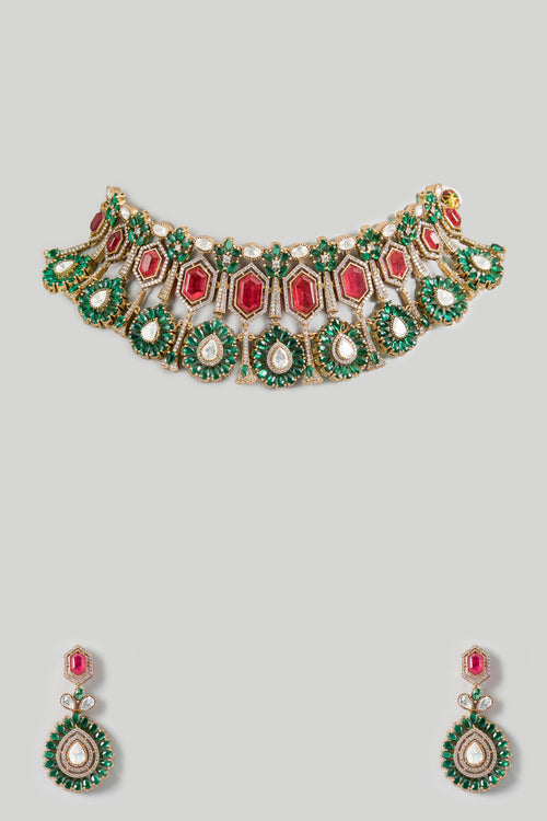 Emerald Heirloom Couture Bridal Set
