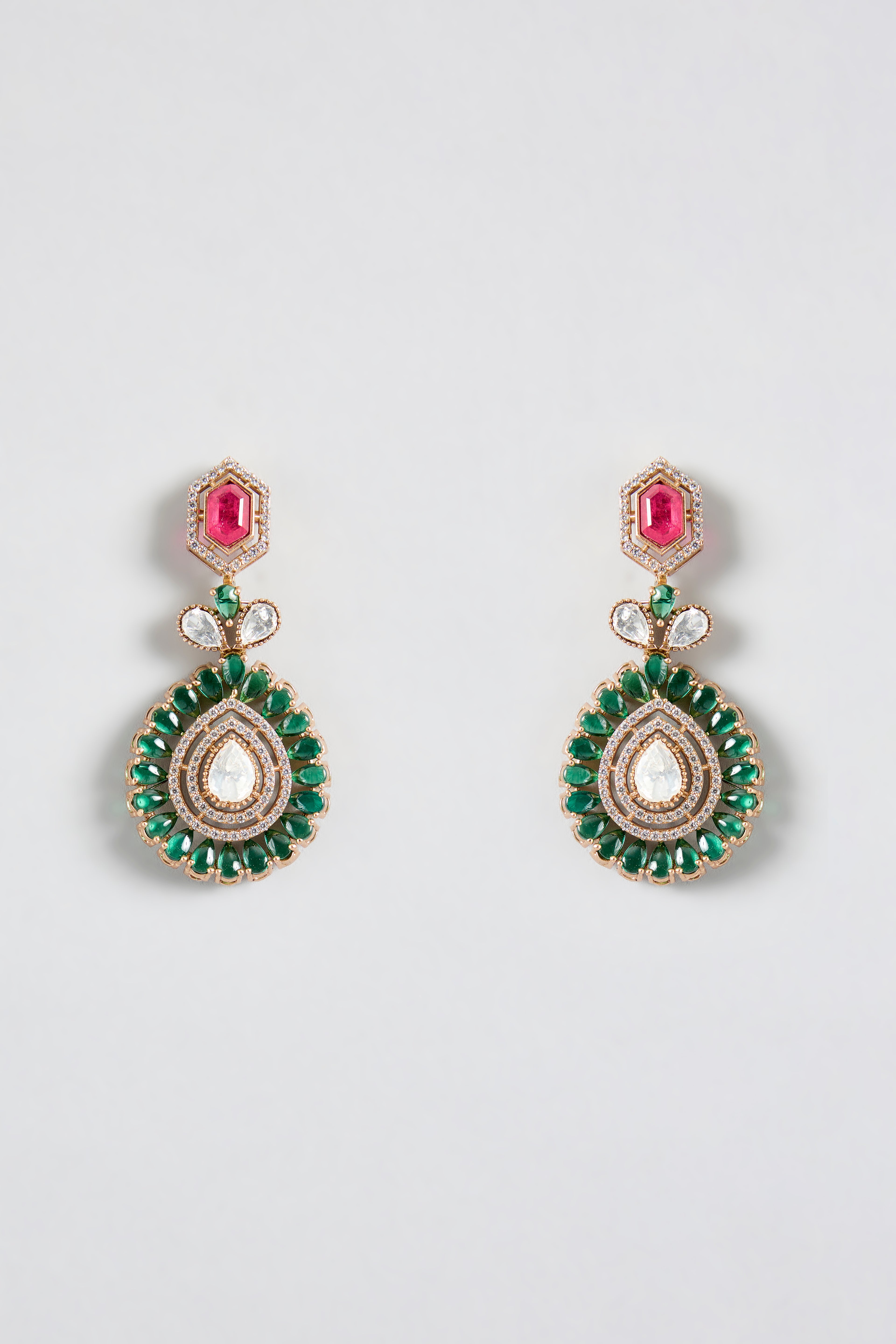 Emerald Heirloom Couture Bridal Set