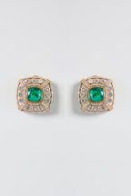 Ruby & Emerald Polki Choker Necklace Set